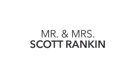 Mr. & Mrs. Scott Rankin